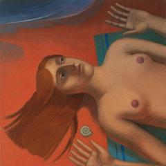 26-La-spiaggia-Rossa-Olio-su-tela-cm60x60